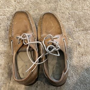 Women’s SPERRY Tan Leather Boat Shoes